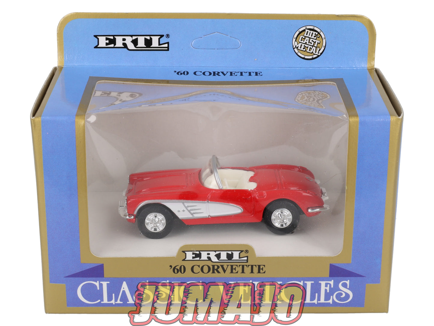 DIV4 Voiture 1/43 DIE CAST : Chevrolet corvette 2588 '60 rouge