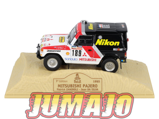 DKR10 1/43 NOREV M6 Paris/Dakar : MITSUBISHI Pajero WINNER 1985 #189 P.Zaniroli