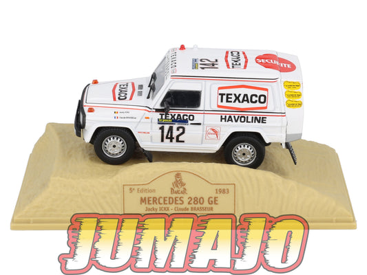 DKR12 1/43 NOREV M6 Paris/Dakar : MERCEDES 280 GE Texaco winner 1983 J ICKX