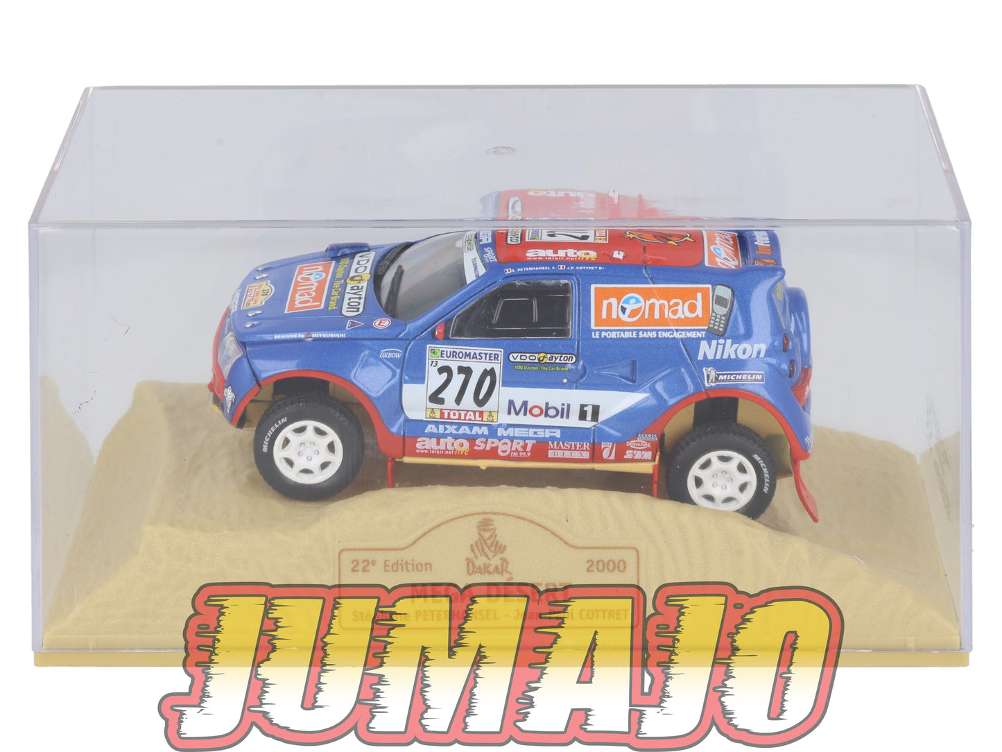 DKR26 1/43 NOREV M6 Paris/Dakar : MEGA Desert 2000 #270 S.Peterhansel