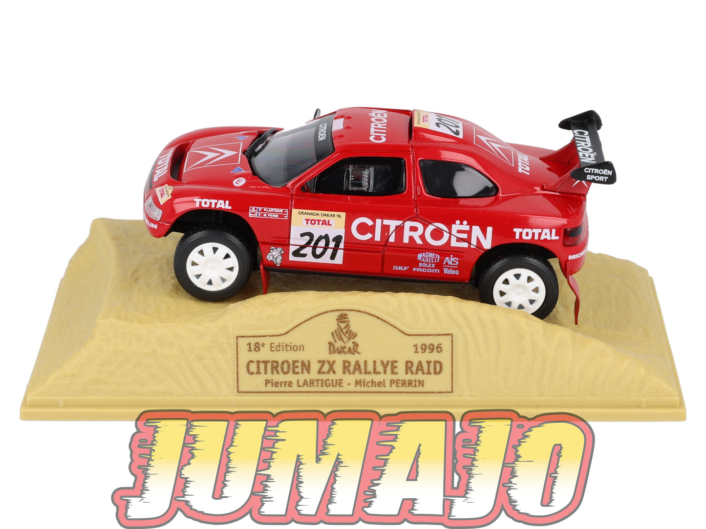 DKR2 1/43 NOREV M6 Paris/Dakar : CITROEN ZX Rallye raid 1996 winner #201 P.Lartigue