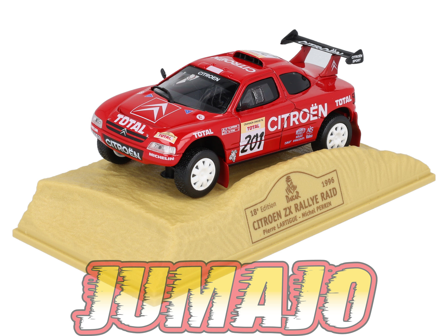 DKR2 1/43 NOREV M6 Paris/Dakar : CITROEN ZX Rallye raid 1996 winner #201 P.Lartigue