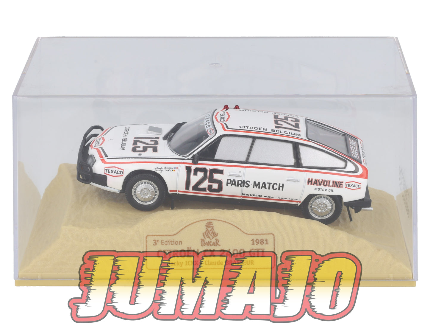 DKR30 1/43 NOREV M6 Paris/Dakar : CITROEN CX 2400 GTI 1981 #125 J.Ickx