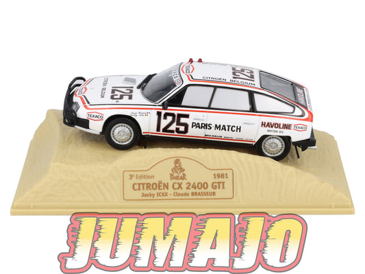 DKR30 1/43 NOREV M6 Paris/Dakar : CITROEN CX 2400 GTI 1981 #125 J.Ickx