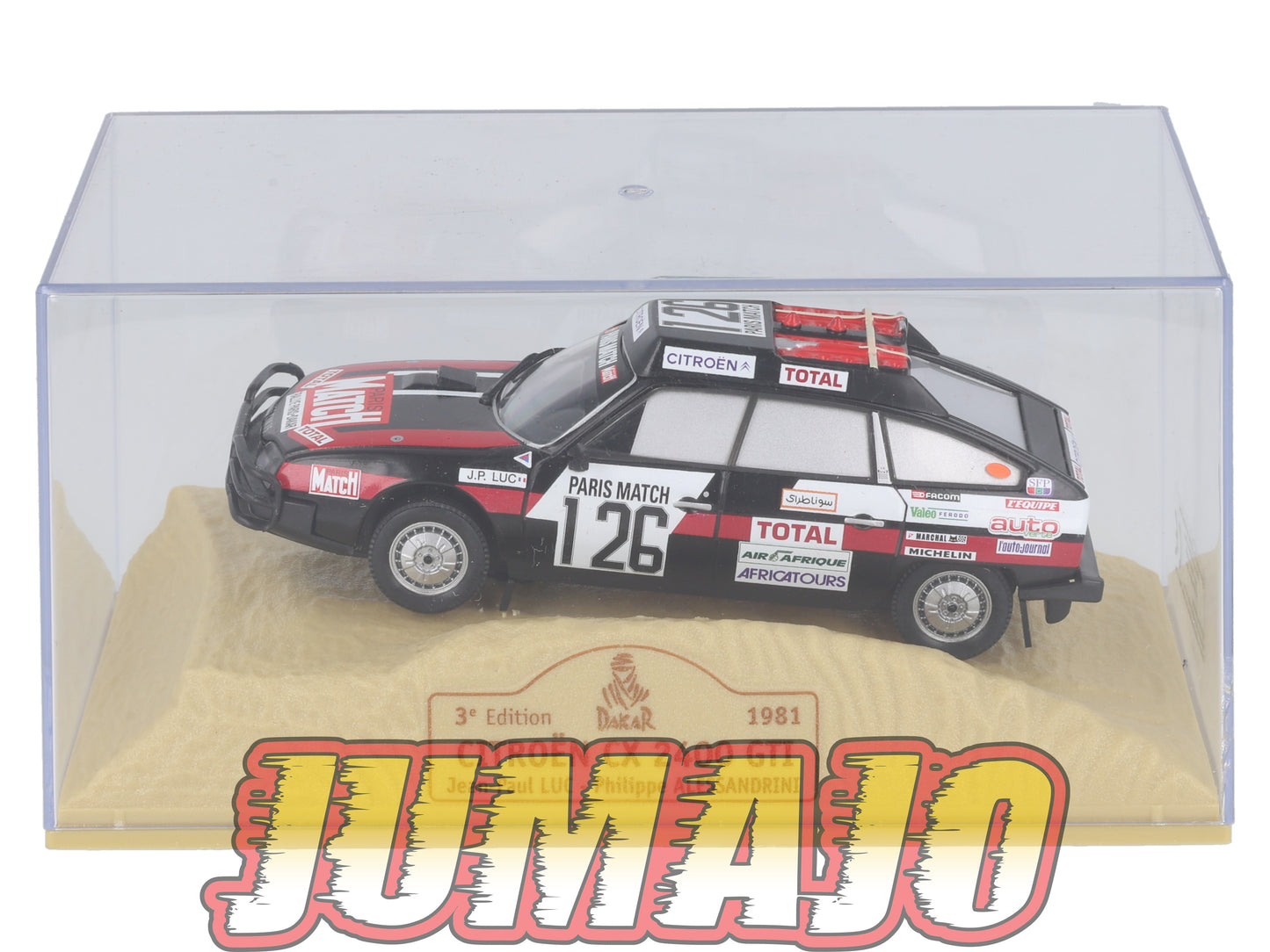DKR36 1/43 NOREV M6 Paris/Dakar : CITROEN CX 2400 GTI 1981 #126 J-P.Luc