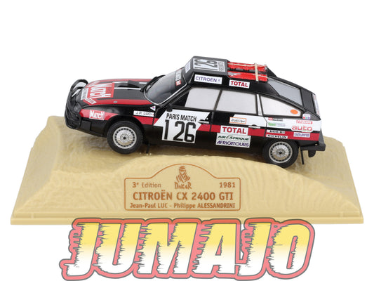 DKR36 1/43 NOREV M6 Paris/Dakar : CITROEN CX 2400 GTI 1981 #126 J-P.Luc