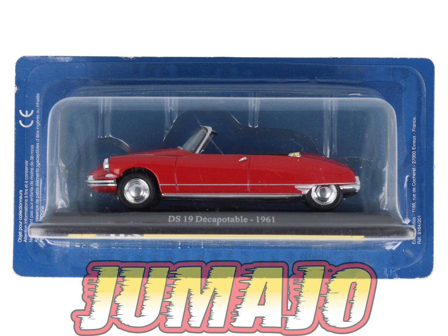 DS1 Voiture 1/43 Atlas DS CITROEN Collection : DS 19 Décapotable 1961