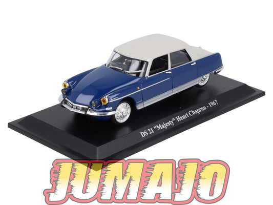 DS21 Voiture 1/43 Atlas DS CITROEN Collection : DS 21 Majesty Henri Chapron 1967
