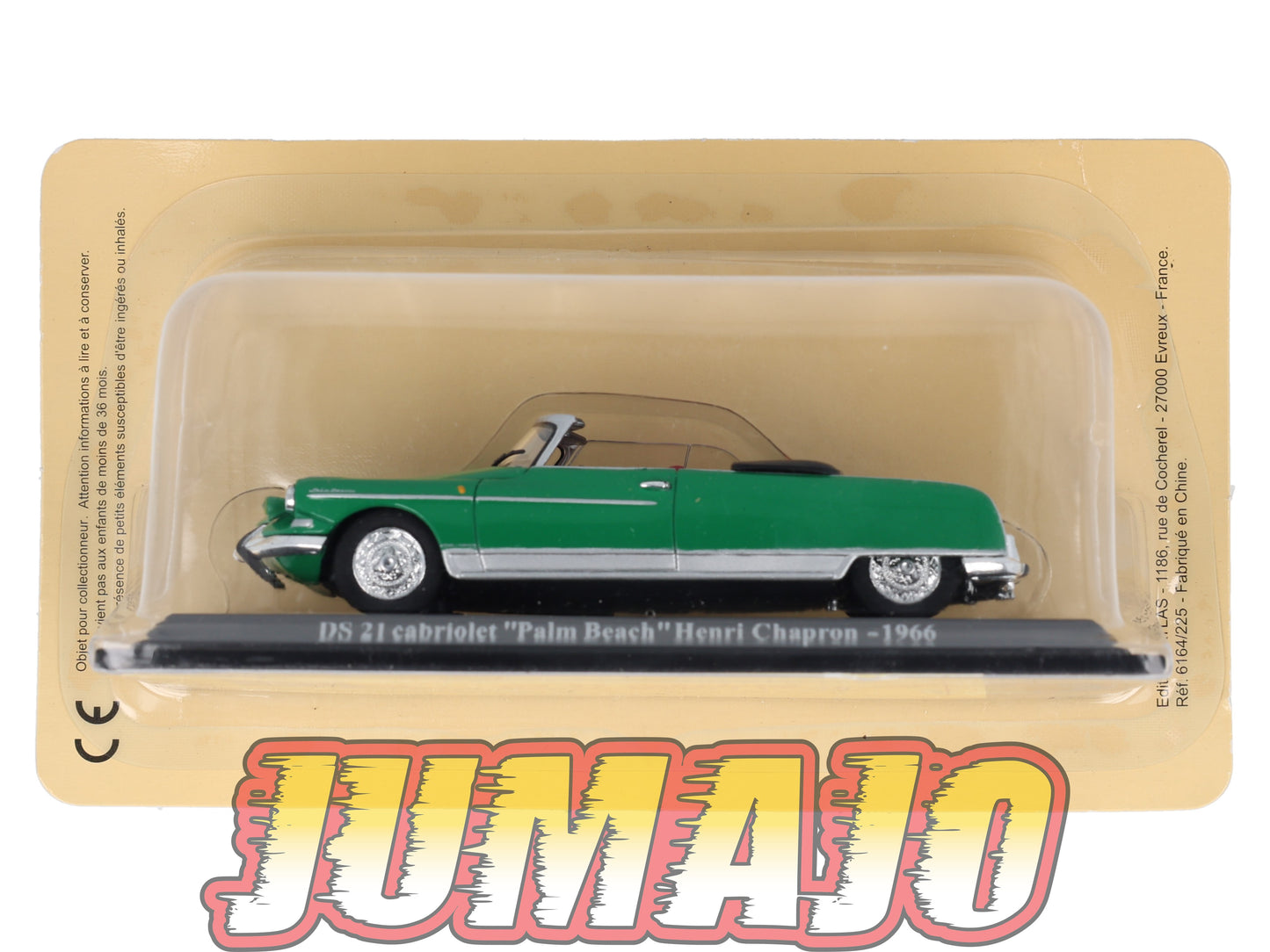 DS25 Voiture 1/43 Atlas DS CITROEN Collection DS 21 Cabriolet Palm Beach Henri Chapron 1966