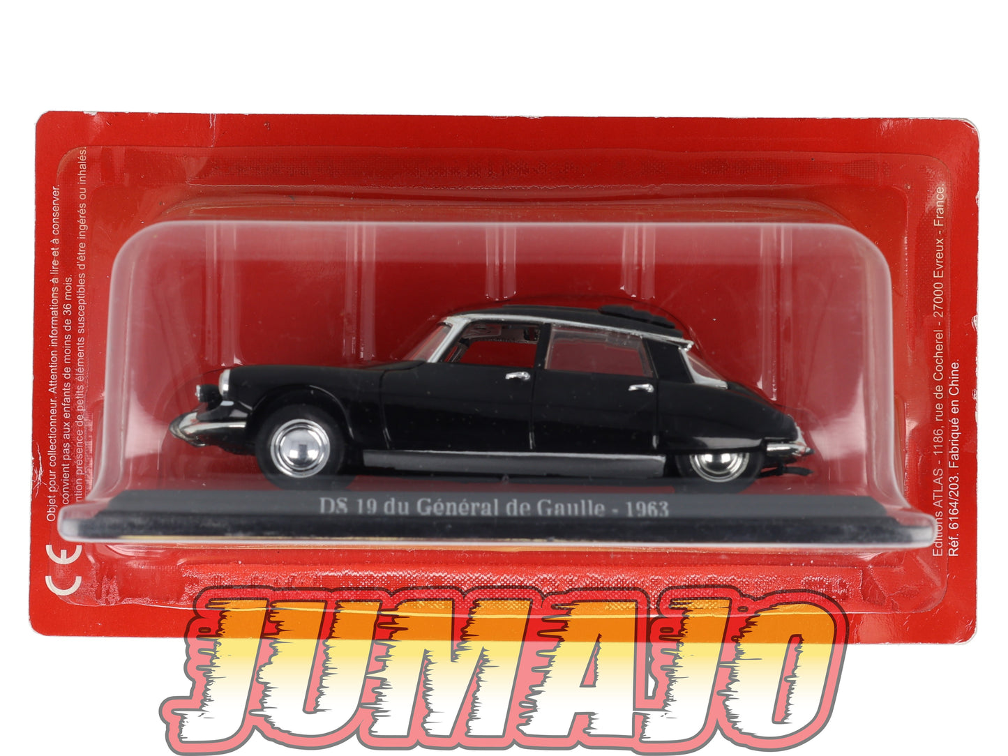 DS3 Voiture 1/43 Atlas DS CITROEN Collection : DS 19 du général de Gaulle 1963