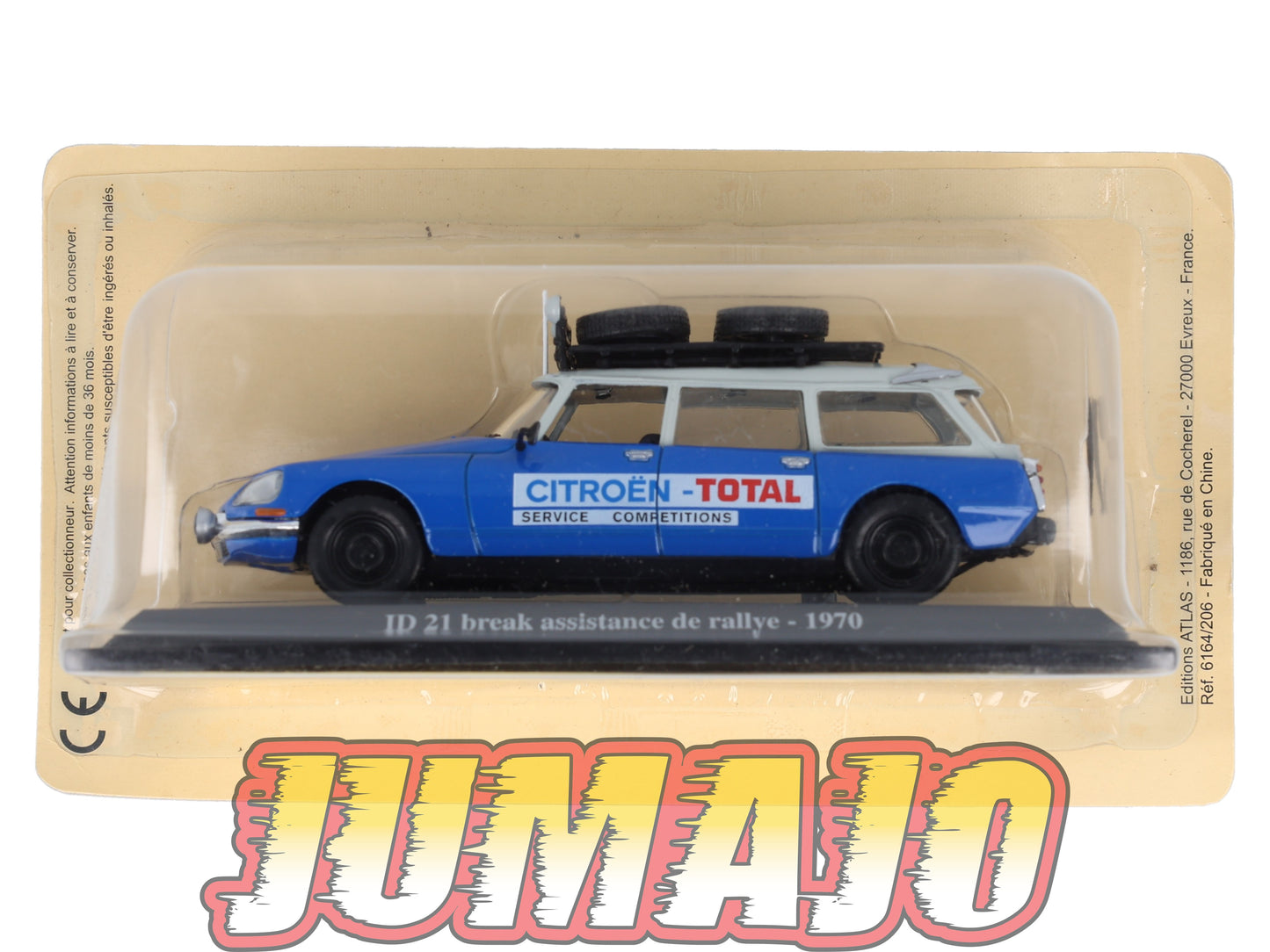 DS6 Voiture 1/43 Atlas DS CITROEN Collection : DS ID 21 Break assistance rallye 1970