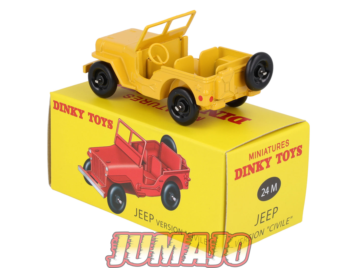 DT423 Voiture 1/43 réédition DINKY TOYS Atlas : JEEP Civile 24M