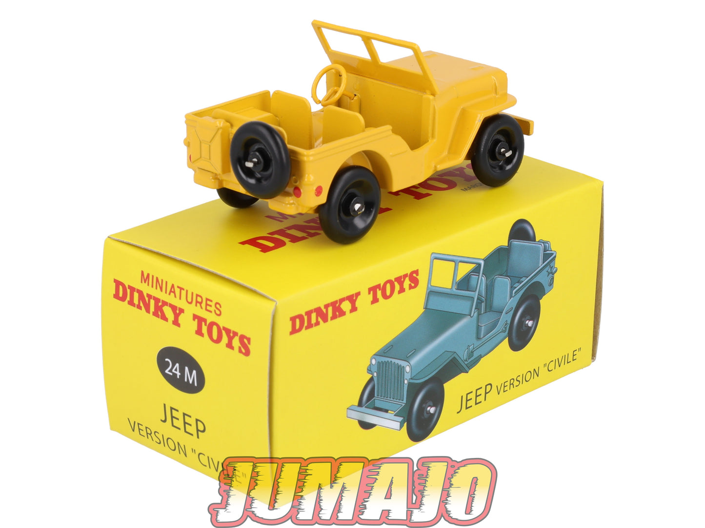 DT423 Voiture 1/43 réédition DINKY TOYS Atlas : JEEP Civile 24M