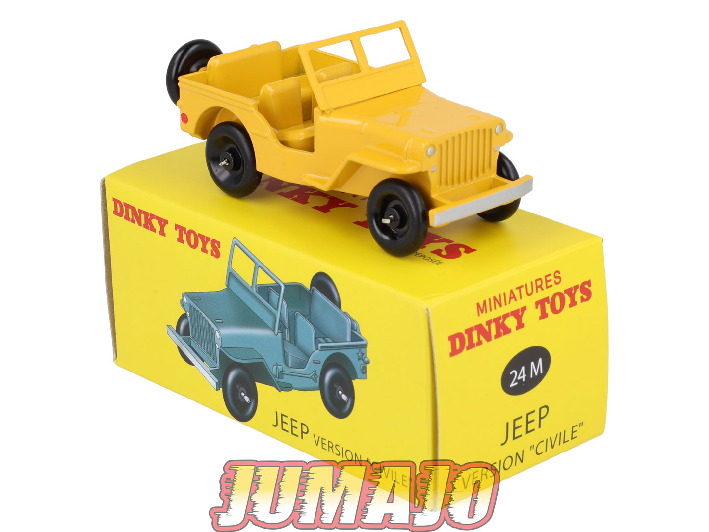 DT423 Voiture 1/43 réédition DINKY TOYS Atlas : JEEP Civile 24M