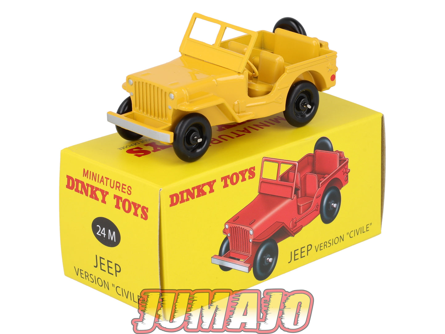 DT423 Voiture 1/43 réédition DINKY TOYS Atlas : JEEP Civile 24M