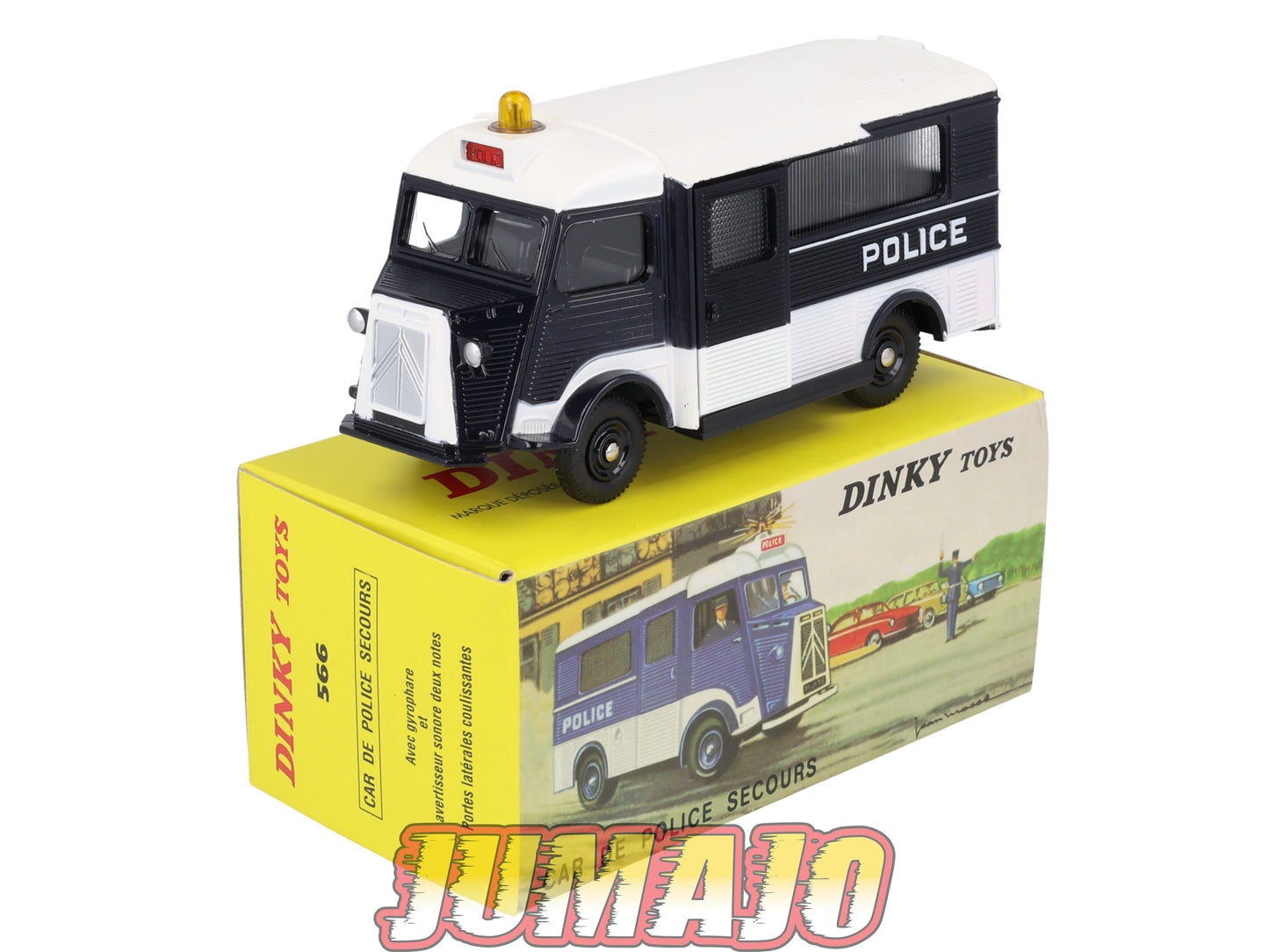 DT82 Voiture 1/43 réédition DINKY TOYS Atlas : CITROEN Car de police secours 566