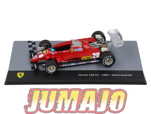 F1F33 Voiture 1/43 CENTAURIA Formule 1 FERRARI 126 C2 1982 Mario Andretti