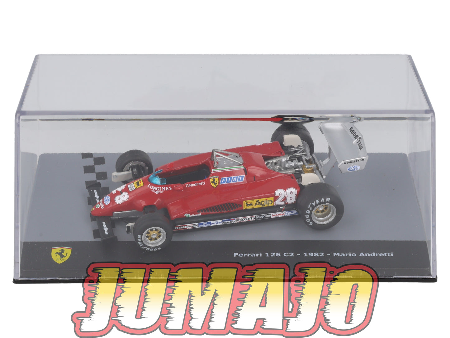 F1F33 Voiture 1/43 CENTAURIA Formule 1 FERRARI 126 C2 #28 1982 Mario Andretti