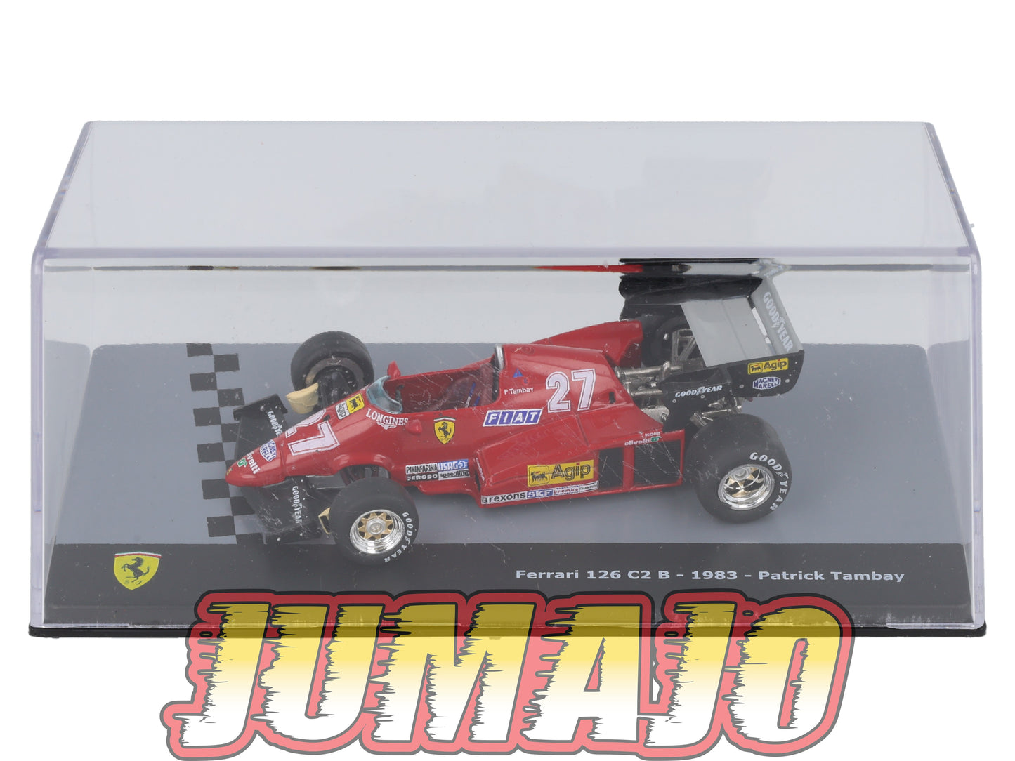 F1F37 Voiture 1/43 CENTAURIA Formule 1 Ferrari : FERRARI 126 C2 B 1983 #27 P.Tambay