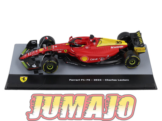 F1F54 Voiture 1/43 CENTAURIA Formule 1 FERRARI F1-75 #16 2022 Charles Leclerc