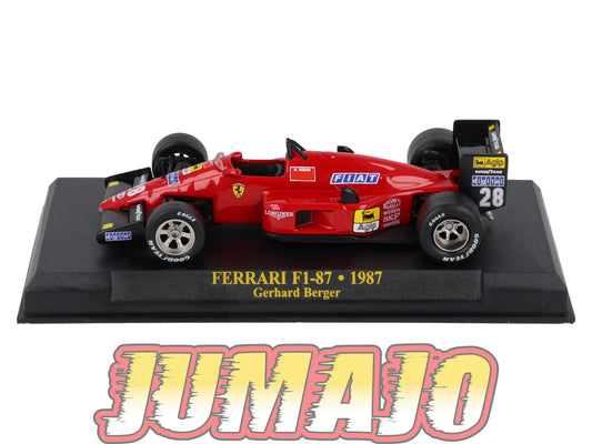 FEF39 Voiture 1/43 IXO Altaya : FERRARI F1 87 #28 1987 Gerhard Berger