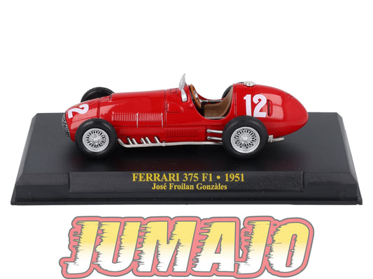 FEF44 Voiture 1/43 IXO Altaya : FERRARI 375 F1 1951 J Froilan Gonzàles #12