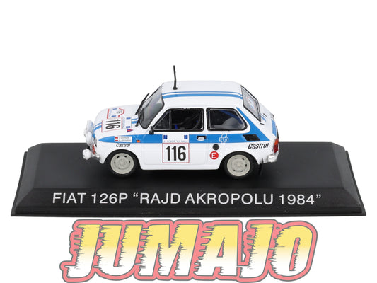 FIA2 Voiture 1/43 Hachette Pologne IXO Fiat 126P RALLYE 1984 RAJD AKROPOLU