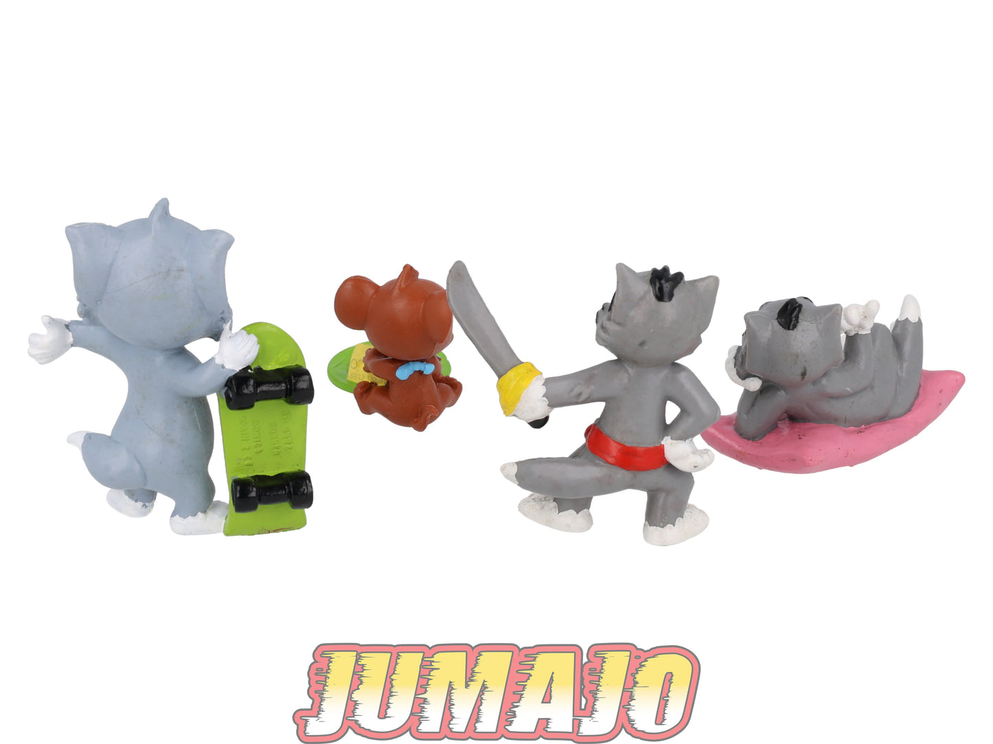 FIG115 Lot 3 figurines Comics spain Bully PVC 6cm Tom coussin/Skateboard & Jerry fromage (Copie)