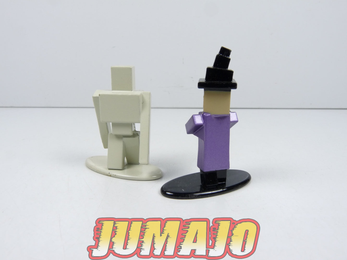 FIG120 Lot de 2 Figurines JADA métal MINECRAFT 5cm : Sorcière & golem de fer