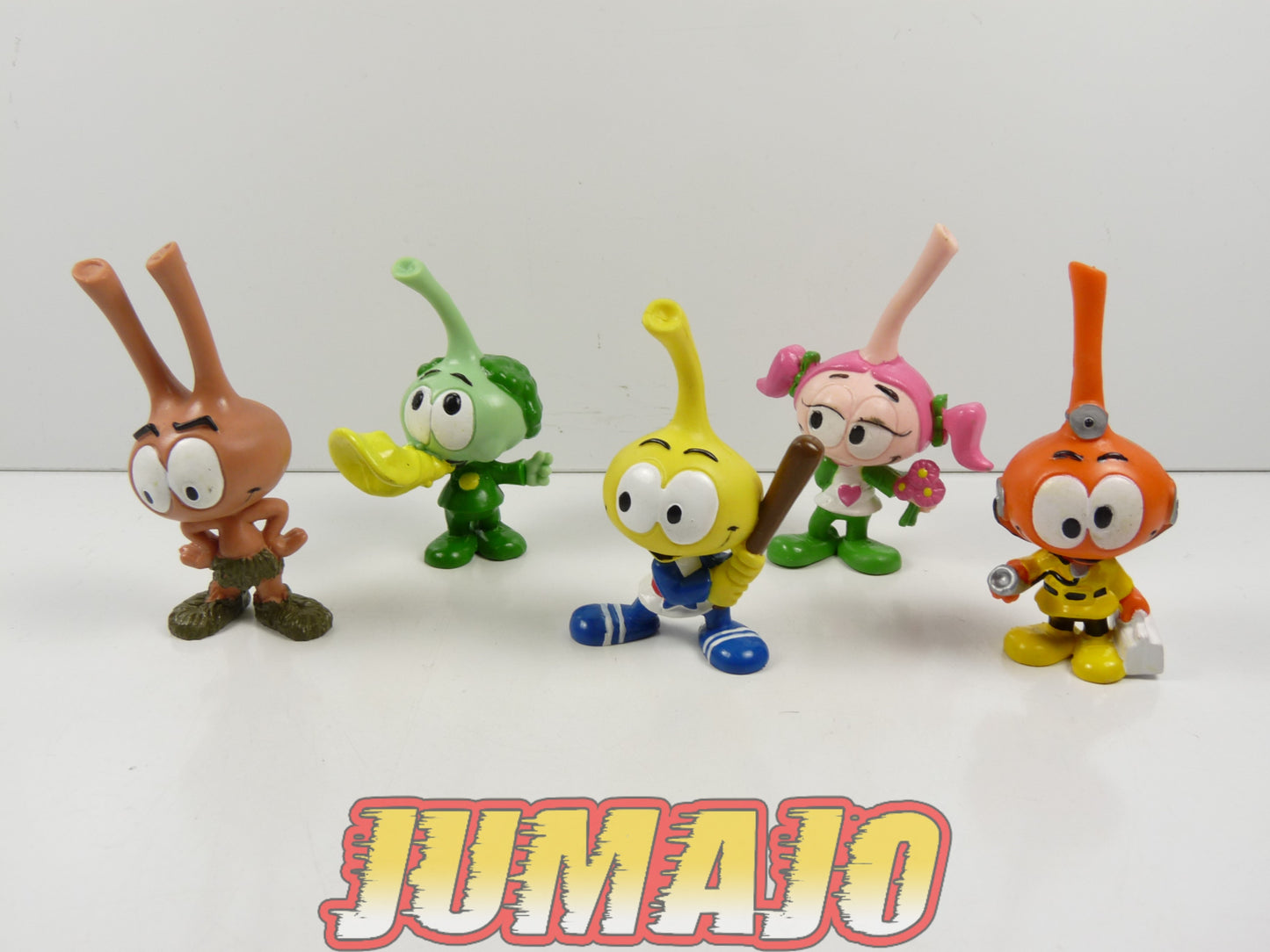 FIG130 lot de 5 figurines PVC schleich SNORKYS 8cm : Casey fleur, Allstar batte, Tooter & Dimmy docteur