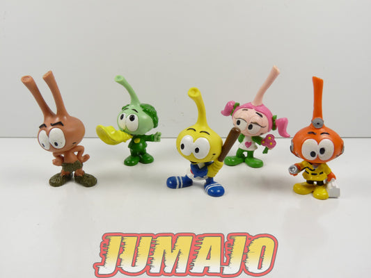FIG130 lot de 5 figurines PVC schleich SNORKYS 8cm : Casey fleur, Allstar batte, Tooter & Dimmy docteur