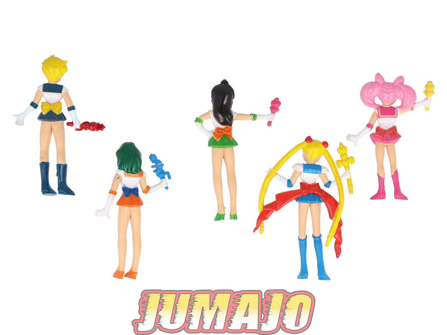 FIG137 Lot 5 figurines Sailor moon PVC 8cm : Sailor Moon, Sailor Uranus & Sailor Chibi Moon