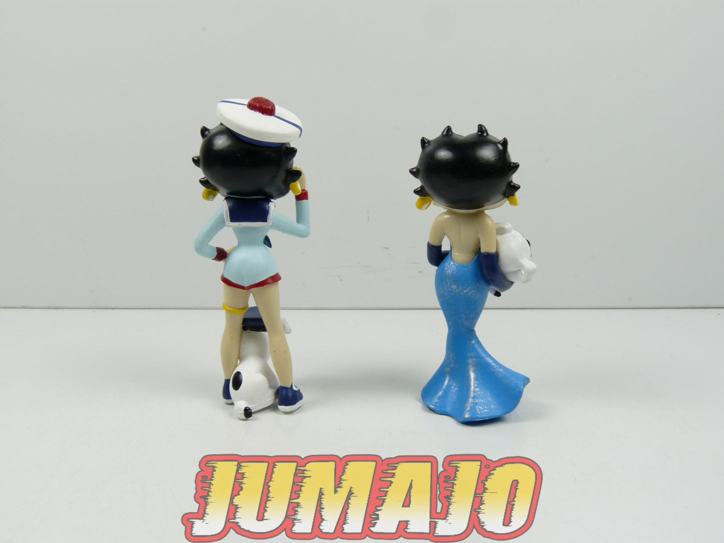 FIG145 : Lot de 2 figurines Betty Boop PLASTOY 8cm : Betty Boop soirée + Marine