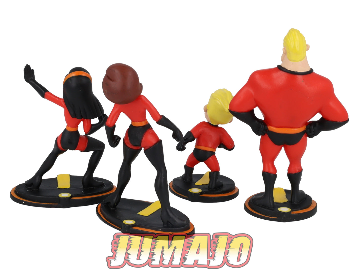 FIG149 Lot de 4 figurines PVC BULLY Disney Pixar 11cm : Les indestructibles