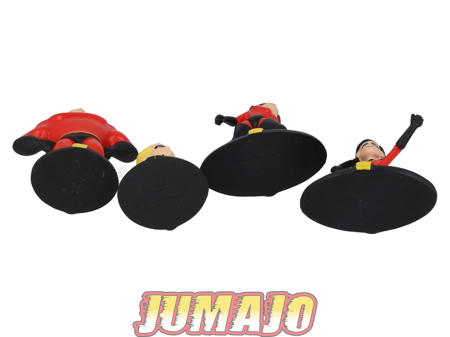 FIG149 Lot de 4 figurines PVC BULLY Disney Pixar 11cm : Les indestructibles