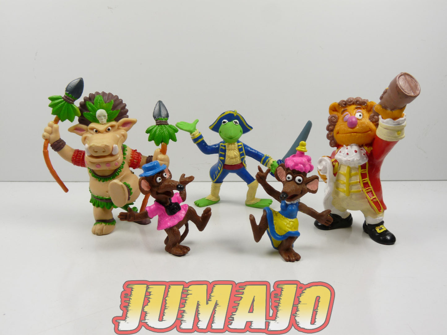 FIG153 : 5 figurines "Muppet Show" Treasure island MINILAND 9.5cm : Fozzie & Kermit