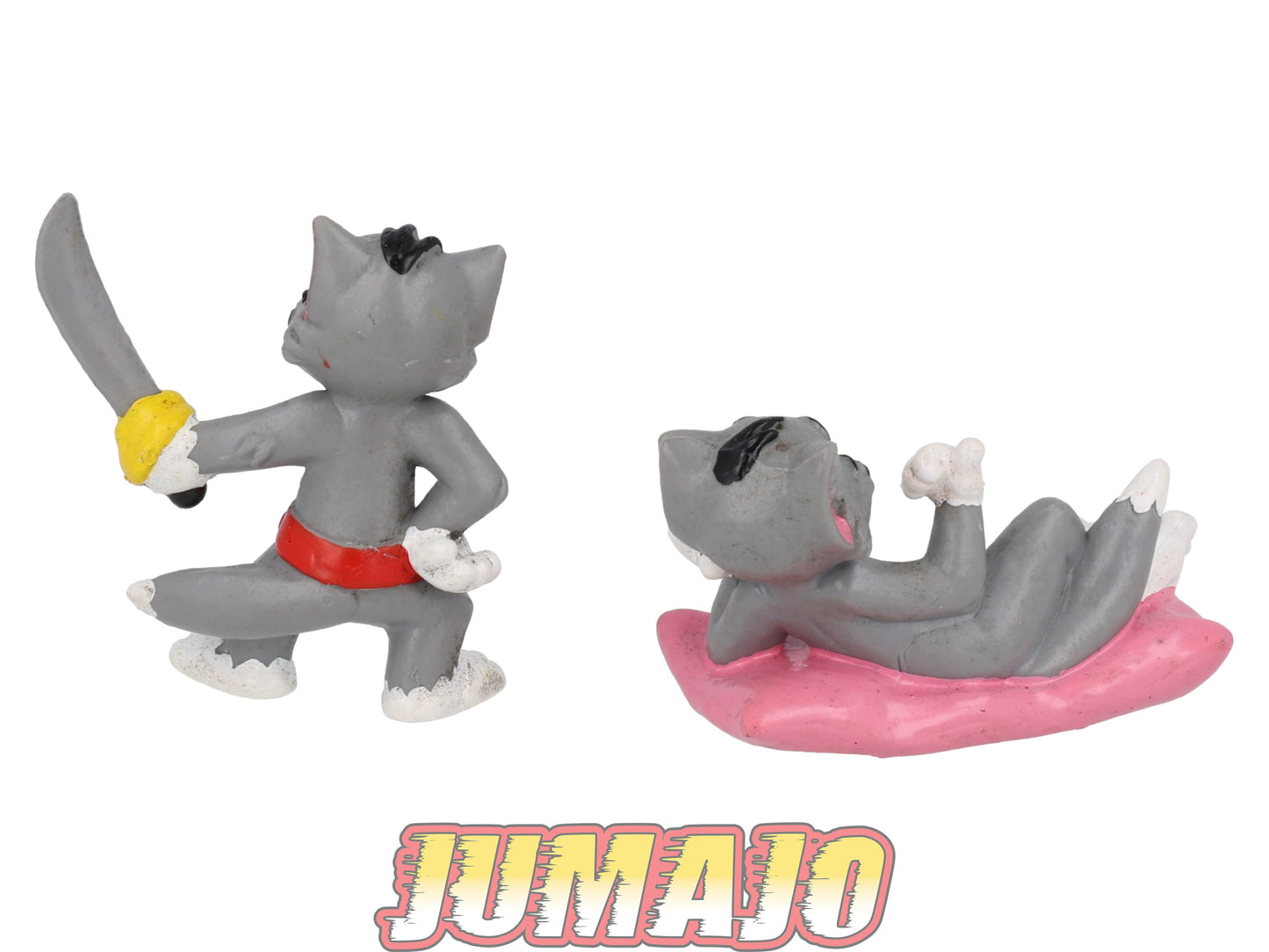 FIG155 Lot de 2 figurines PVC Bully 2000 6cm Tom coussin & Pirate