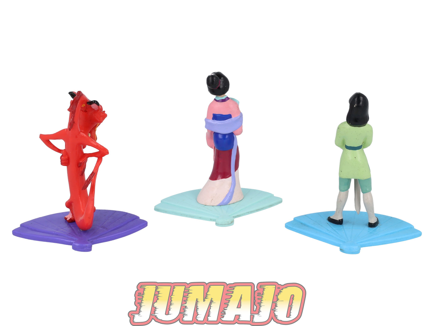FIG15 lot de 3 figurines PVC APPLAUSE Disney Mulan : Mulan & Mushu 7cm