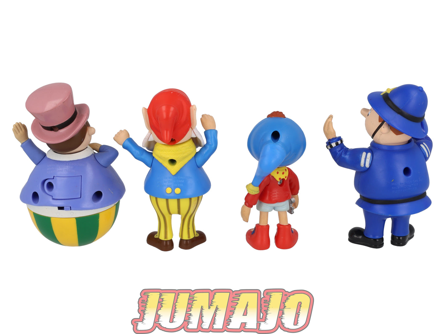FIG161 Lot de 4 figurines PVC McDonald's 2004 12cm : Oui-Oui, Mr.Plod & Culbuto