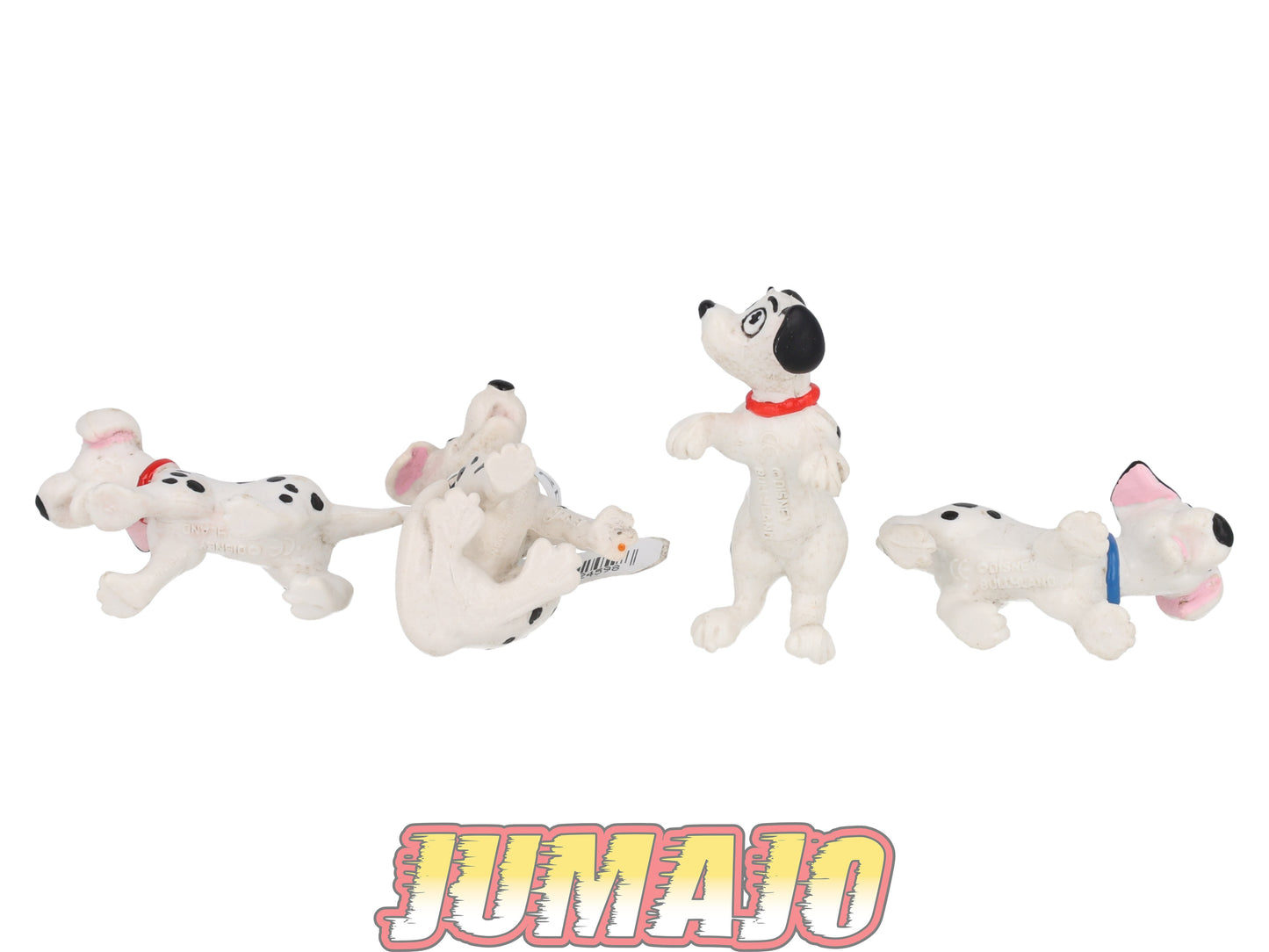 FIG170 Lot de 4 figurines PVC BULLY Disney 6.5cm : Les 101 Dalmatiens
