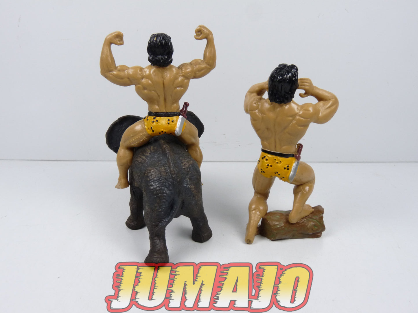 FIG19 Lot de 3 Figurine DISJORSA Tarzan 1995 : Tarzan Bois + Éléphant