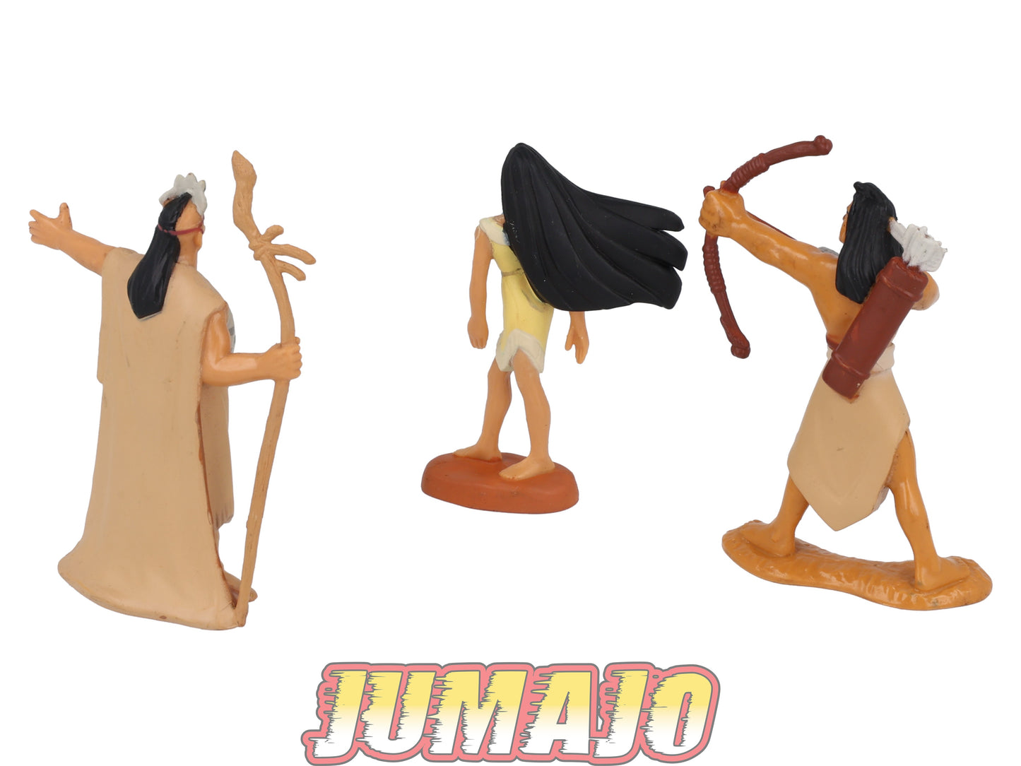 FIG1 lot de 3 figurines PVC Disney Pocahontas 7cm : Powhatan & Pocahontas