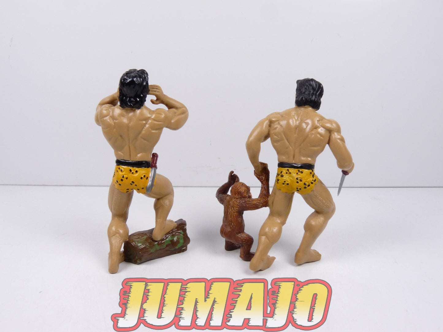 FIG24 lot 2 figurines PVC DISJORSA 1995 : Tarzan+ Cheetah singe 10.5cm