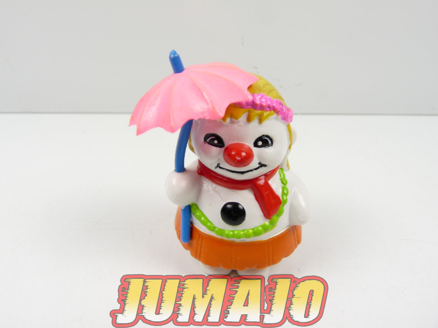 FIG25 lot 4 figurines PVC RODA VOINSON : BOULI Luge + parapluie + raquette 5.5cm