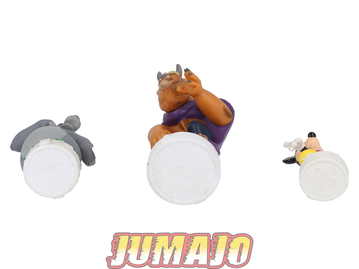 FIG43 lot de 3 figurines PVC Disney : The Beast, Mickey & Baloo 8cm