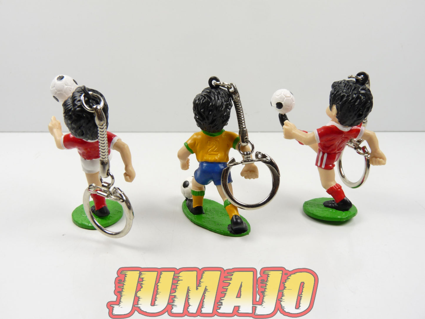 FIG73D : lot 3 figurines PVC Sport Billy 1990 Brésil + Suisse 6cm