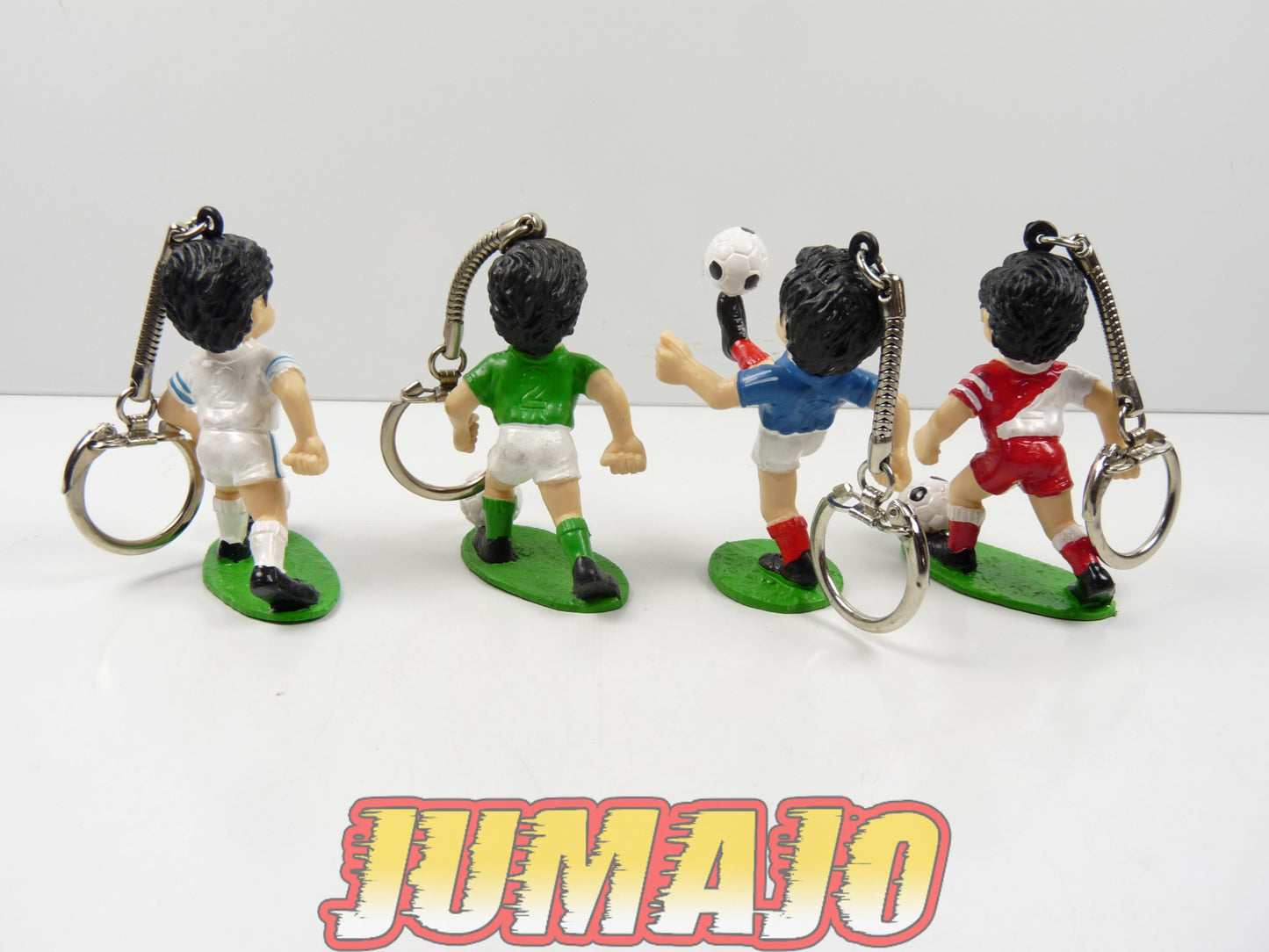 FIG77B : lot 4 figurines PVC Sport Billy 1990 Monaco + Italie + Grèce 6cm