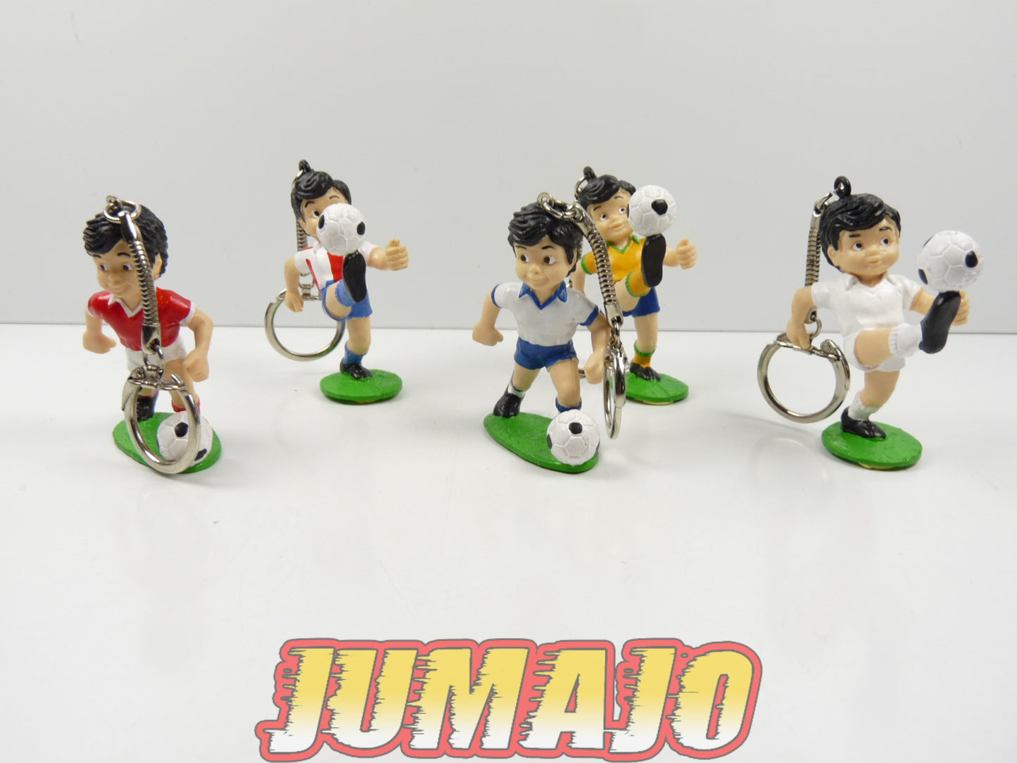 FIG94 : lot 5 figurines PVC Sport Billy 1990 Brésil + Blanc 6cm