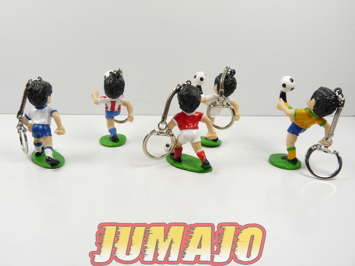 FIG94 : lot 5 figurines PVC Sport Billy 1990 Brésil + Blanc 6cm