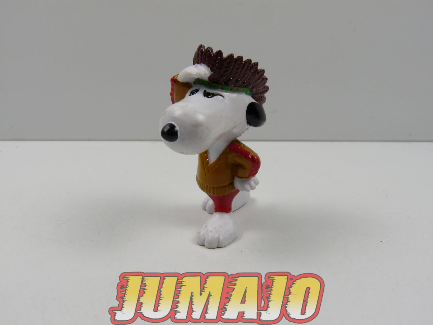 FIGZ (H) : Lot de 4 figurines Snoopy SCHLEICH 6cm : Snoopy frisbee + Tennis + Indien + Charlie Brown